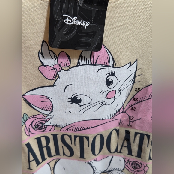 Disney Aristocats Beige Cat Crop Top - Picture 4 of 4